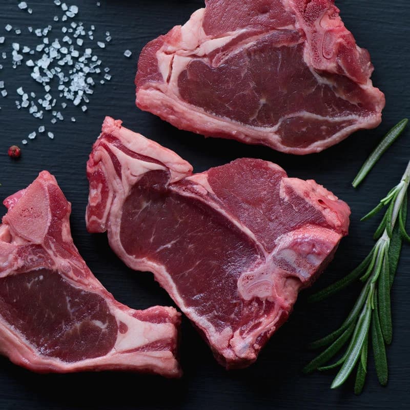 T-Bone de cordero pastoreo al plato